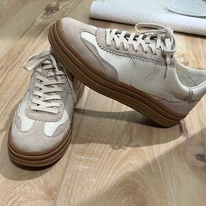 Dolce Vita Cream and Tan Sneakers
